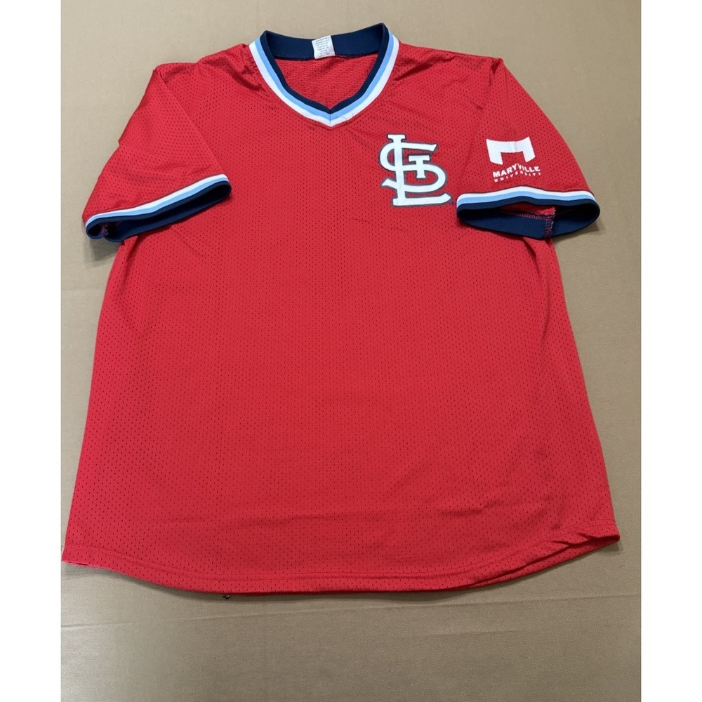 Vintage St. Louis Cardinals Baseball Jersey The Man #6 XL Red Mesh‎